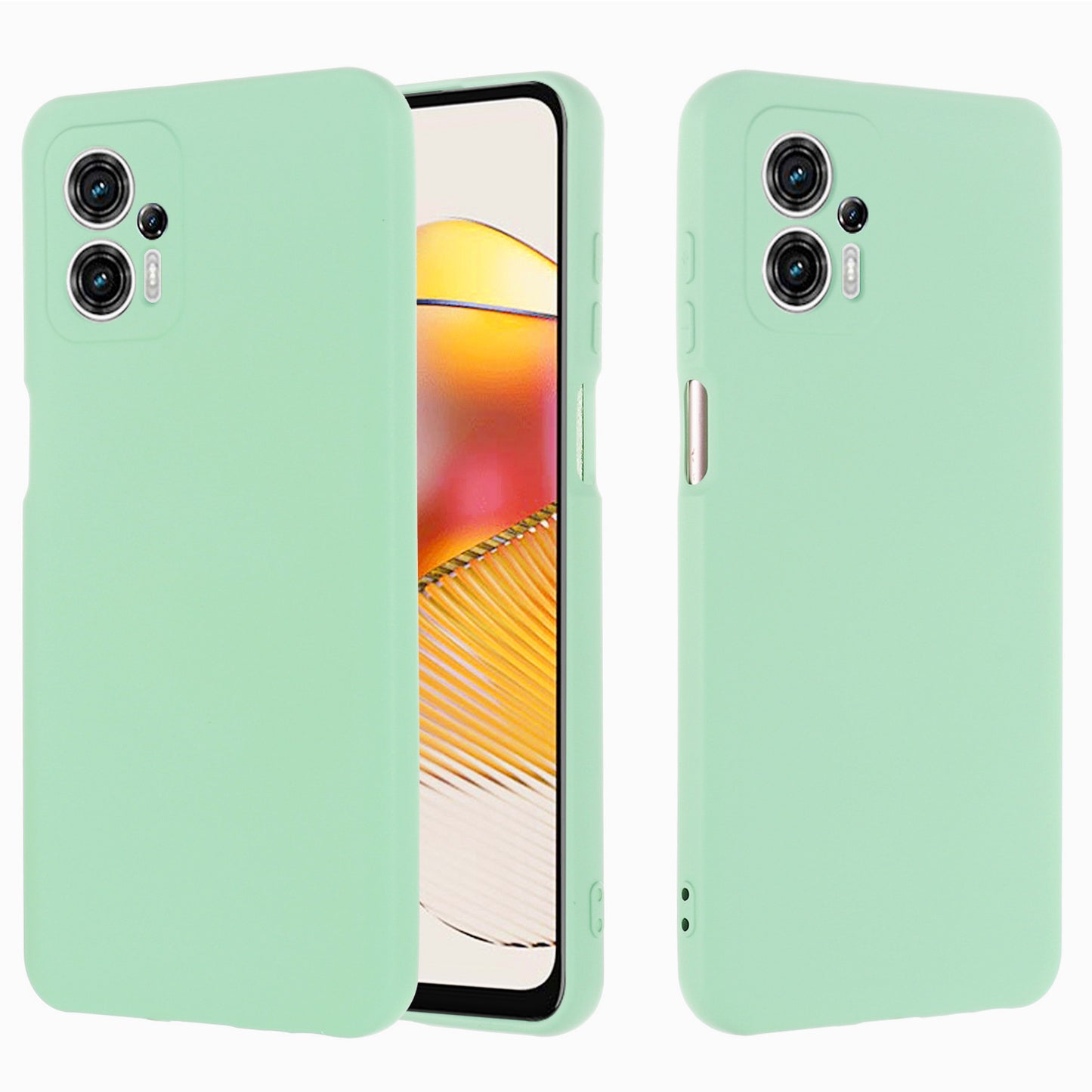 Smartphone Cover for Motorola Moto G13 4G / G23 4G , Liquid Silicone Soft Lining Case with Strap