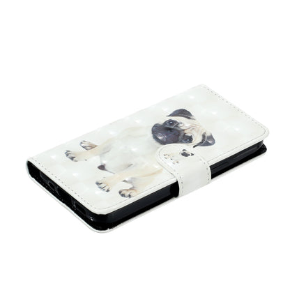 For Motorola Moto E13 4G PU Leather Phone Cover 3D Pattern Printing Wallet Stand Phone Case with Strap