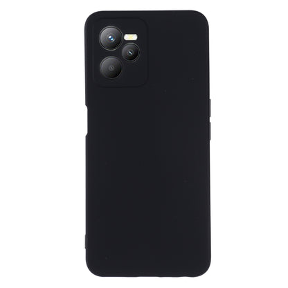 For Realme C35 4G / Narzo 50A Prime Drop Protection Phone Cover Liquid Silicone Soft Lining Phone Case with Strap