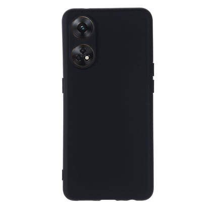 Phone Case for Oppo Reno8 T 4G , Liquid Silicone Soft Lining Shockproof Smartphone Cover with Strap