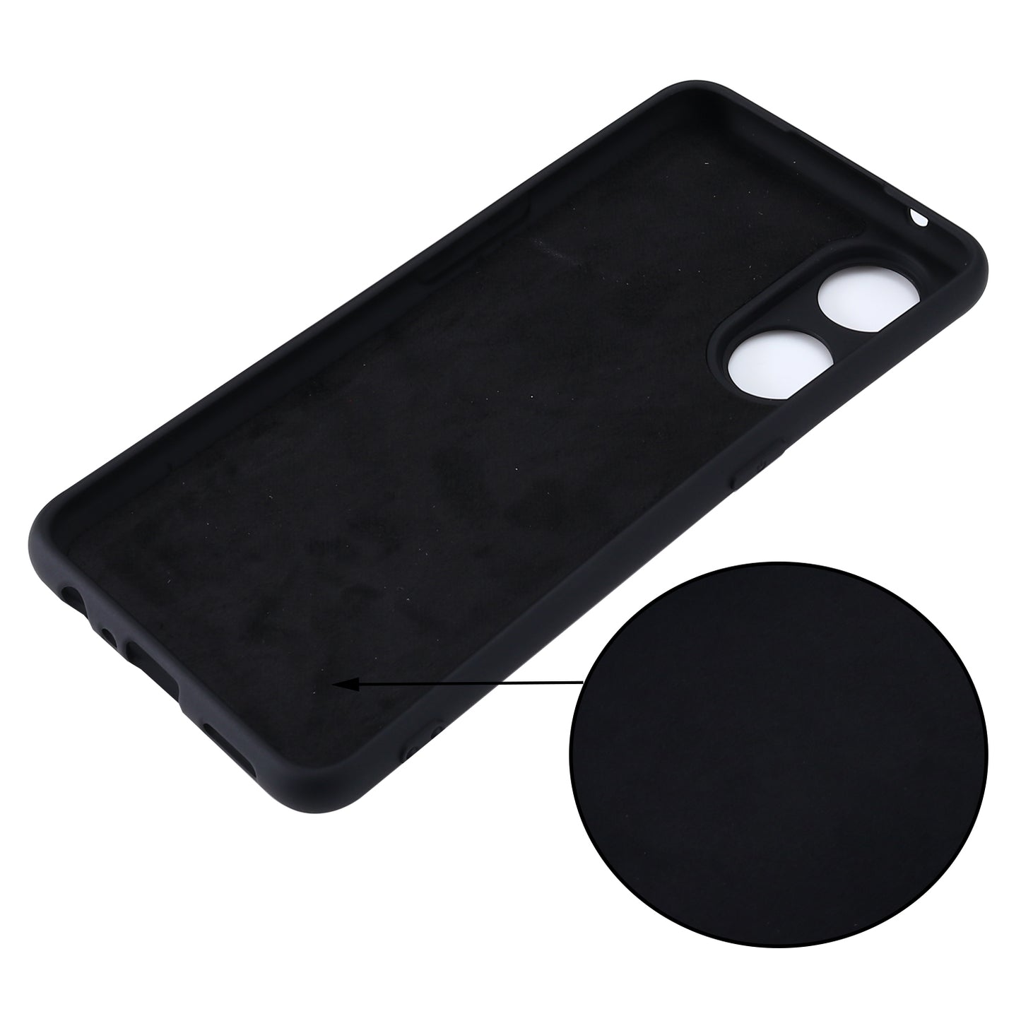 Phone Case for Oppo Reno8 T 4G , Liquid Silicone Soft Lining Shockproof Smartphone Cover with Strap