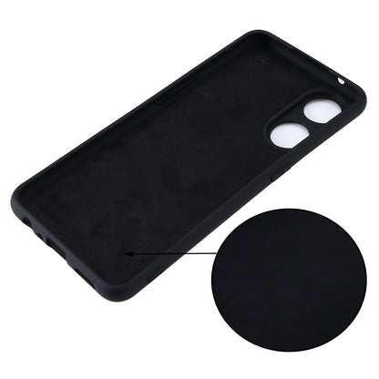 Phone Case for Oppo Reno8 T 4G , Liquid Silicone Soft Lining Shockproof Smartphone Cover with Strap
