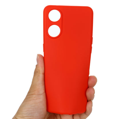 Phone Case for Oppo Reno8 T 4G , Liquid Silicone Soft Lining Shockproof Smartphone Cover with Strap