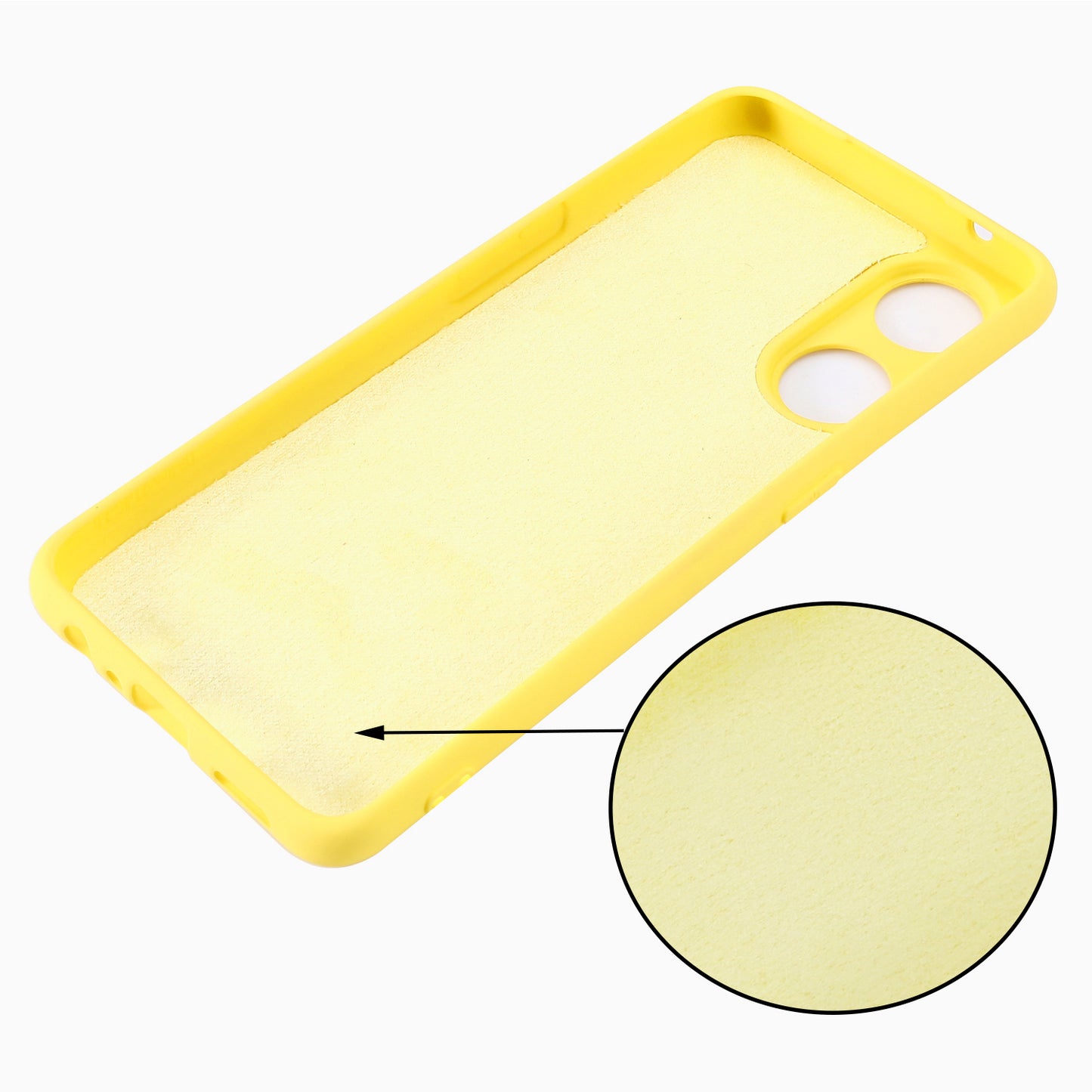 Phone Case for Oppo Reno8 T 4G , Liquid Silicone Soft Lining Shockproof Smartphone Cover with Strap