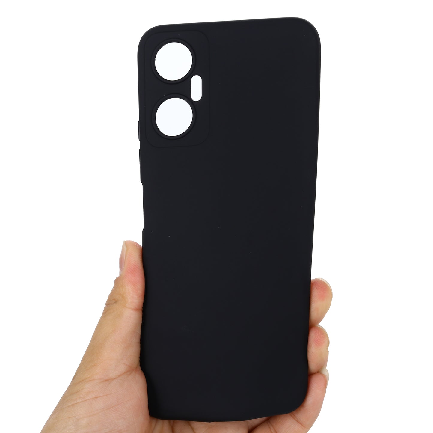Phone Case for Infinix Hot 20 5G , Impact-resistant Liquid Silicone Soft Lining Cover with Strap