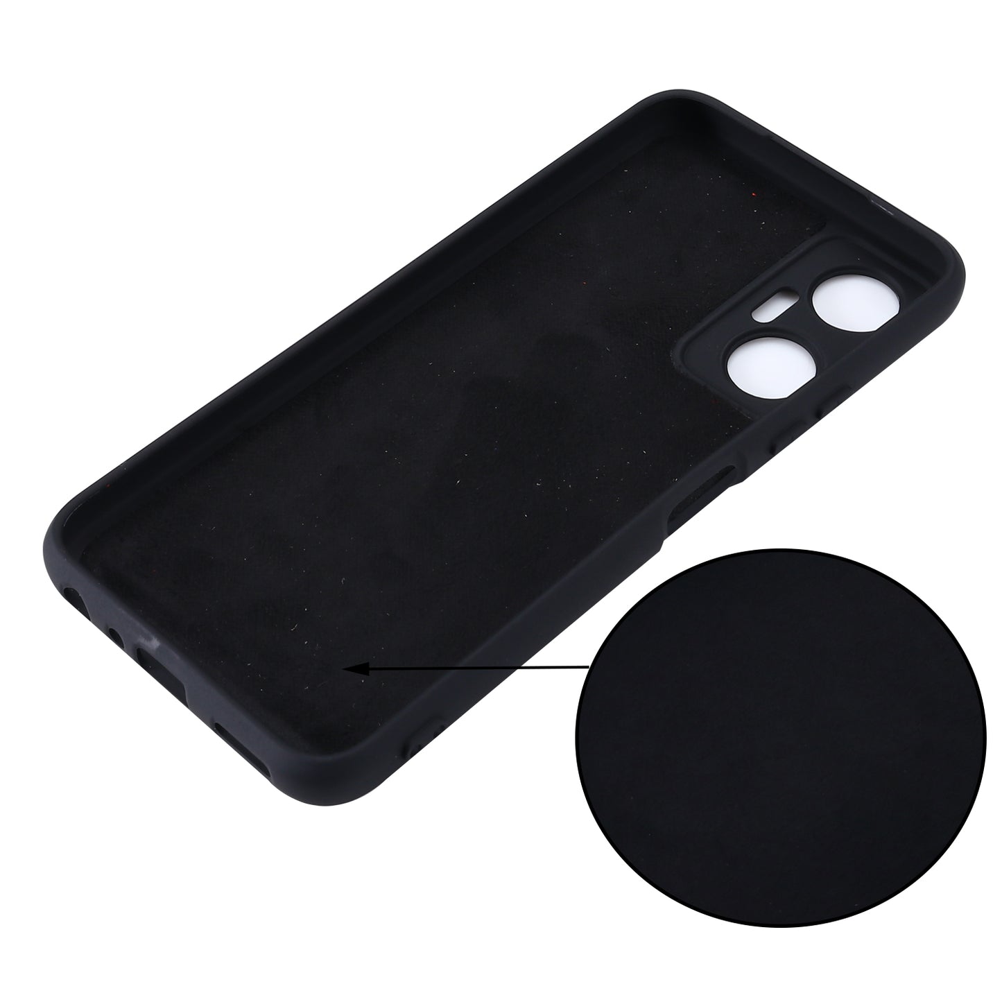 Phone Case for Infinix Hot 20 5G , Impact-resistant Liquid Silicone Soft Lining Cover with Strap