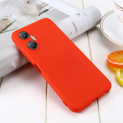 Phone Case for Infinix Hot 20 5G , Impact-resistant Liquid Silicone Soft Lining Cover with Strap