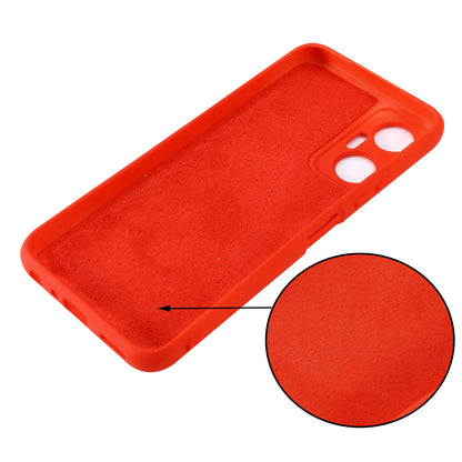 Phone Case for Infinix Hot 20 5G , Impact-resistant Liquid Silicone Soft Lining Cover with Strap