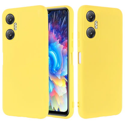Phone Case for Infinix Hot 20 5G , Impact-resistant Liquid Silicone Soft Lining Cover with Strap