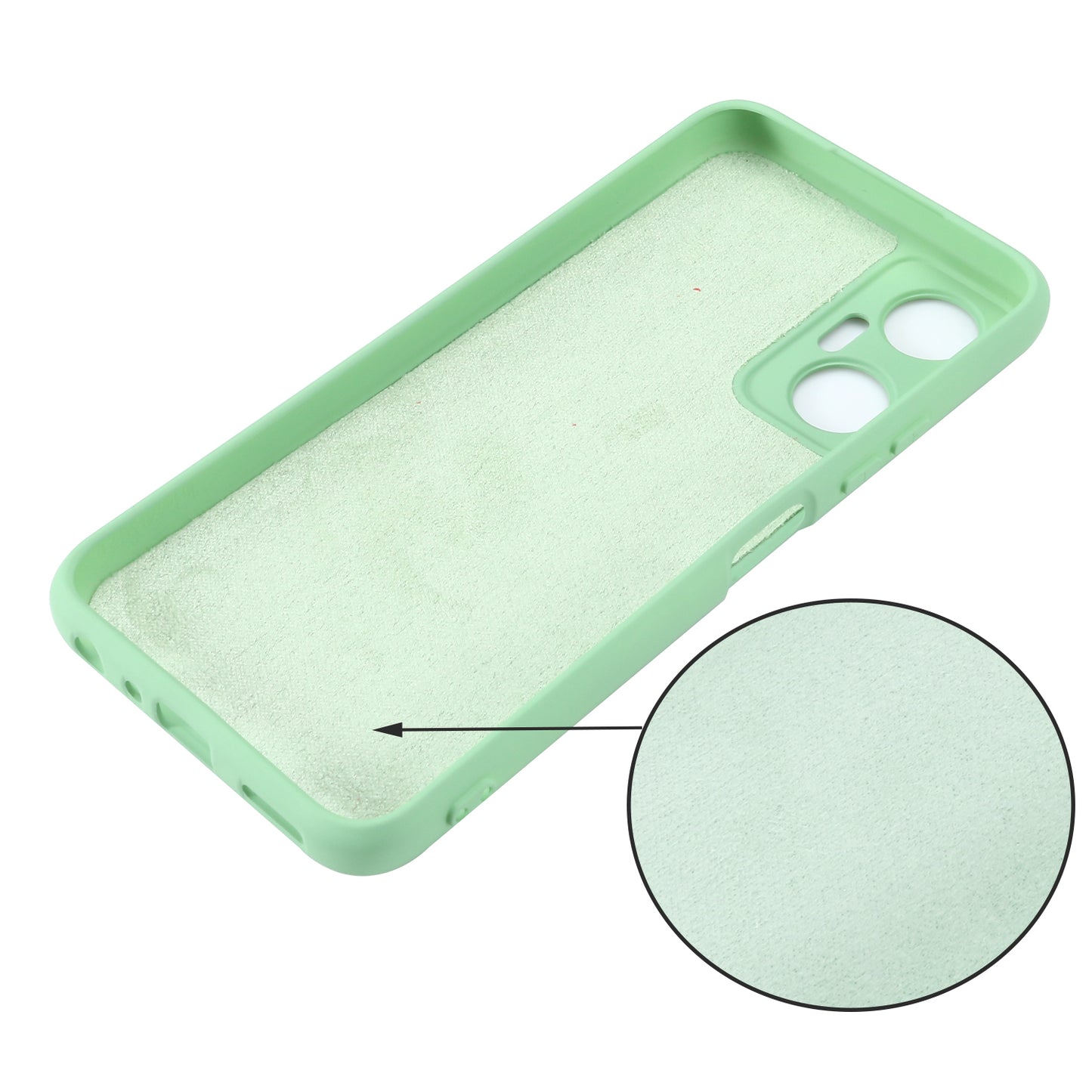 Phone Case for Infinix Hot 20 5G , Impact-resistant Liquid Silicone Soft Lining Cover with Strap