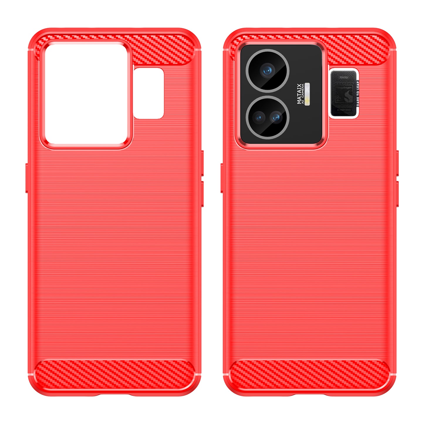 For Realme GT3 5G / GT Neo 5 5G Brushed Phone Case Carbon Fiber Texture Phone Shell Mobile Phone Cover