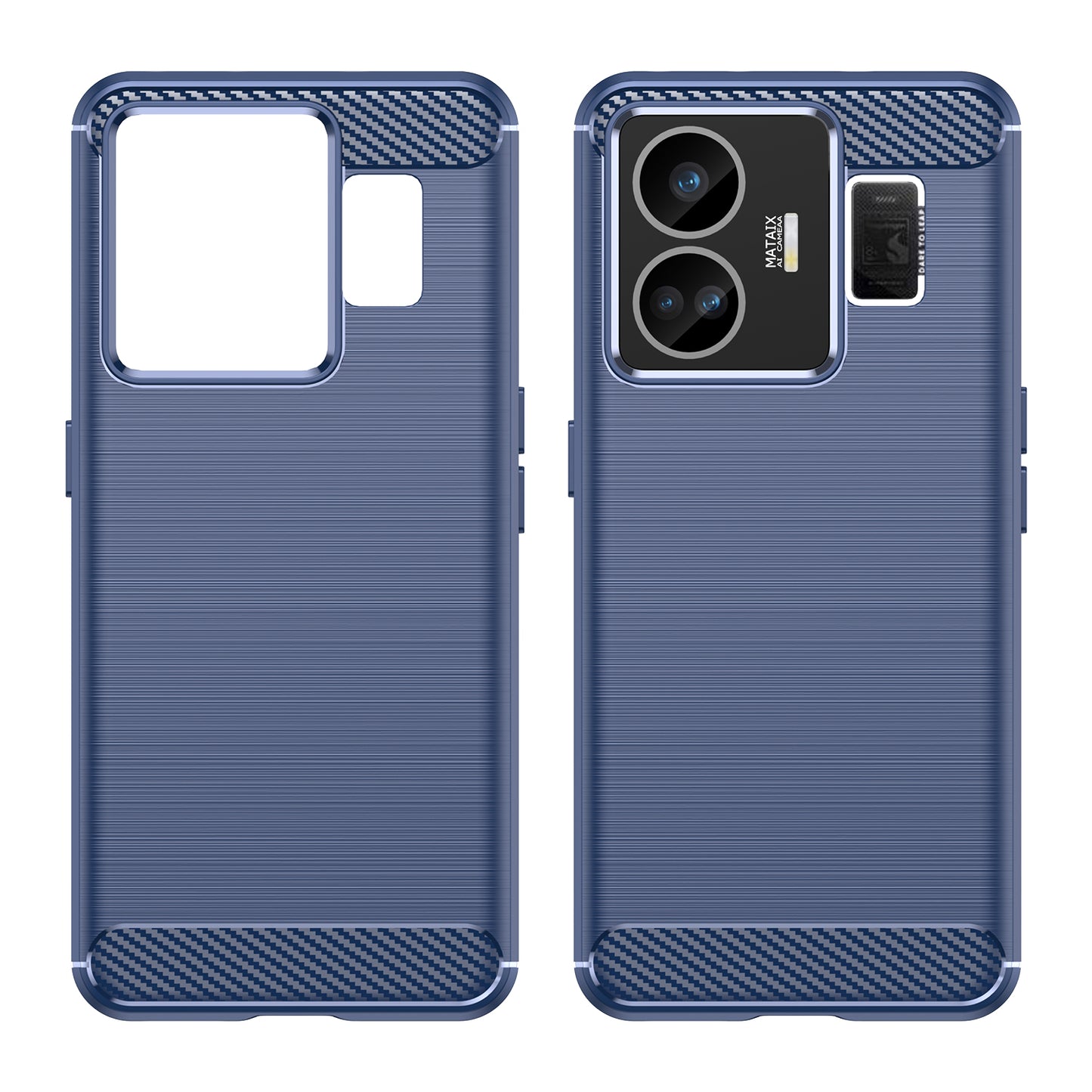 For Realme GT3 5G / GT Neo 5 5G Brushed Phone Case Carbon Fiber Texture Phone Shell Mobile Phone Cover