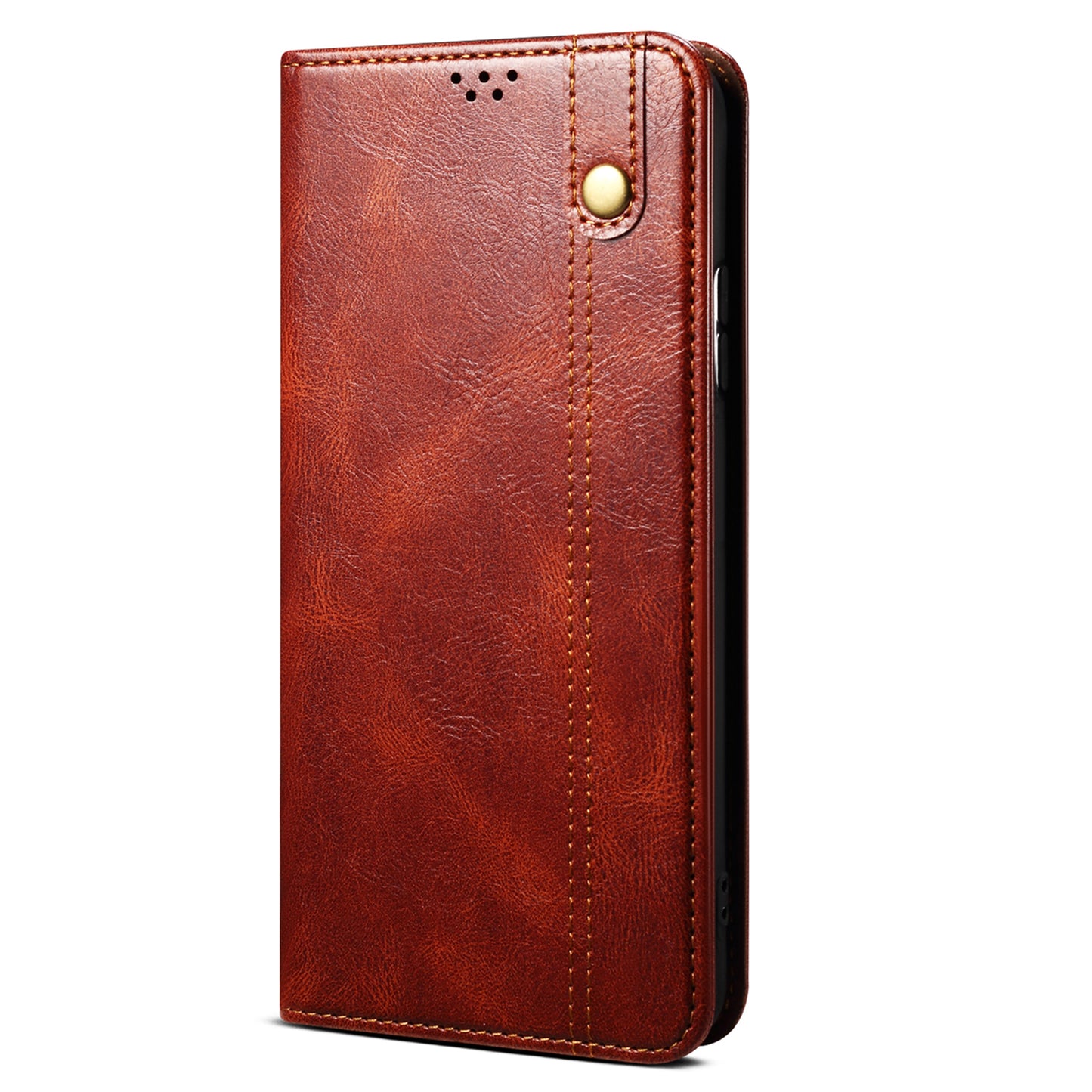 For Honor Magic5 Pro Anti-Scratch Phone Case Waxy Crazy Horse Texture Stand Wallet Leather Phone Cover