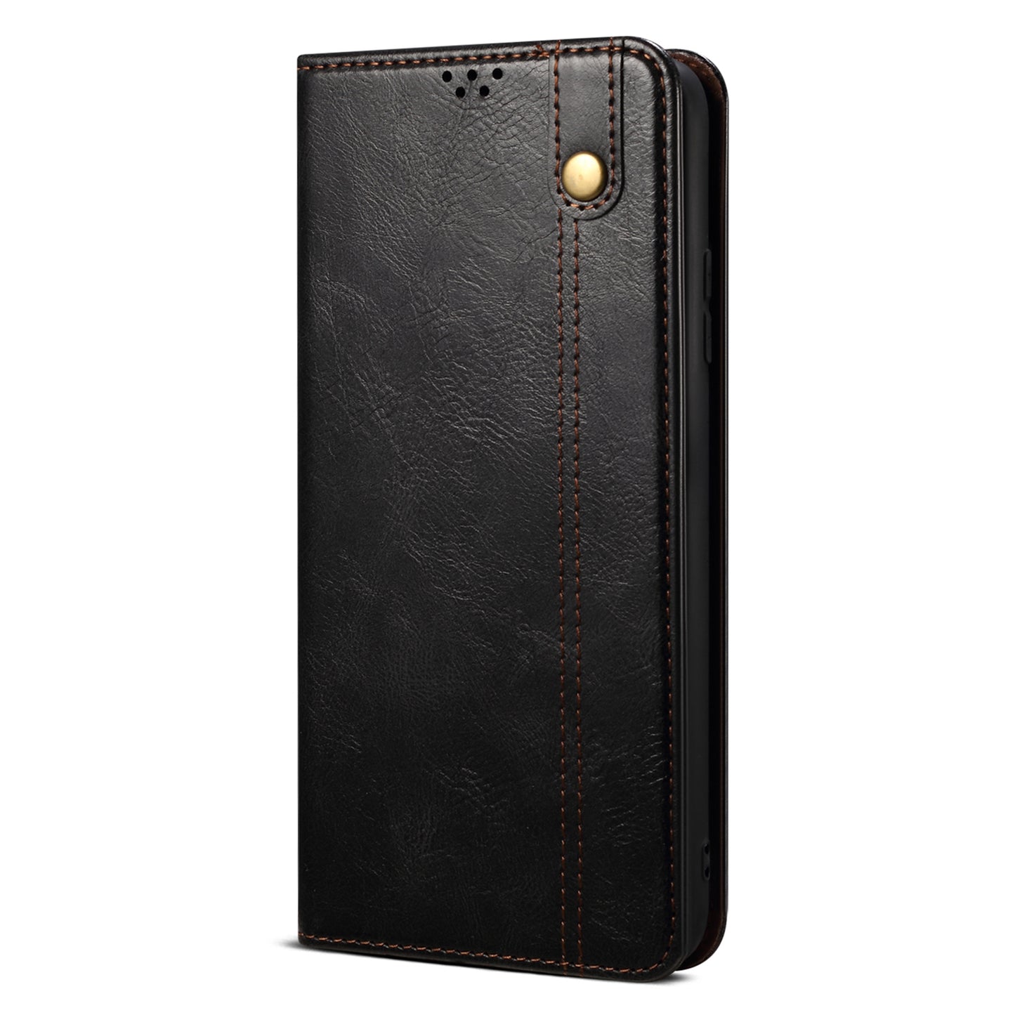 For Honor Magic5 Stand Wallet Leather Cell Phone Cover Waxy Crazy Horse Texture Mobile Phone Case