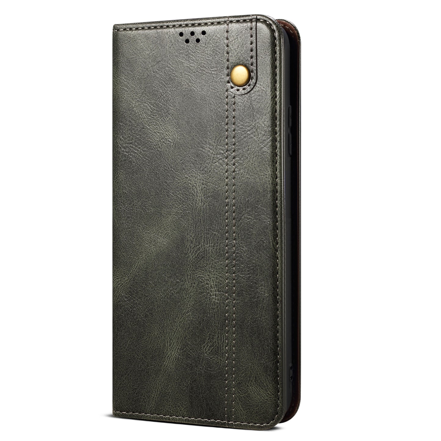 For Huawei P60 Pro / P60 Phone Case Waxy Crazy Horse Texture Stand Wallet Leather Cell Phone Cover
