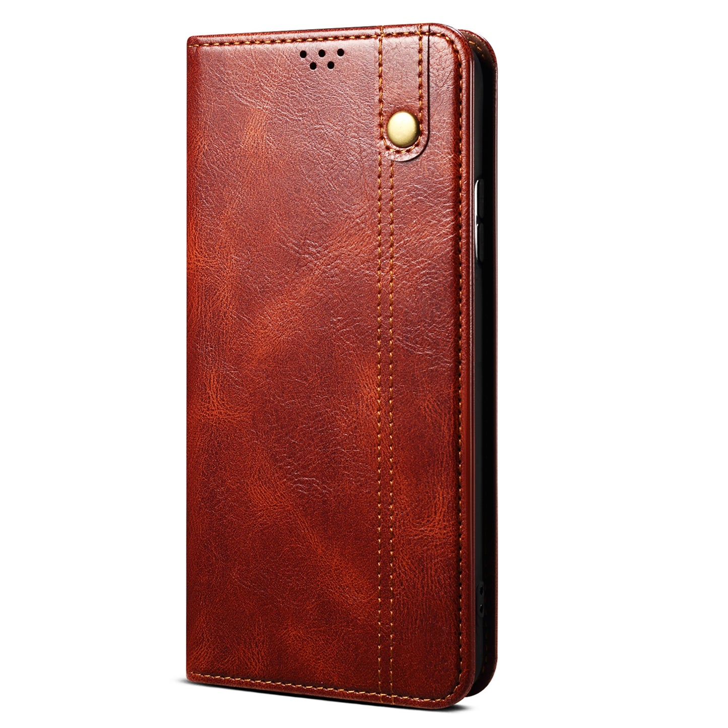 For Huawei P60 Pro / P60 Phone Case Waxy Crazy Horse Texture Stand Wallet Leather Cell Phone Cover