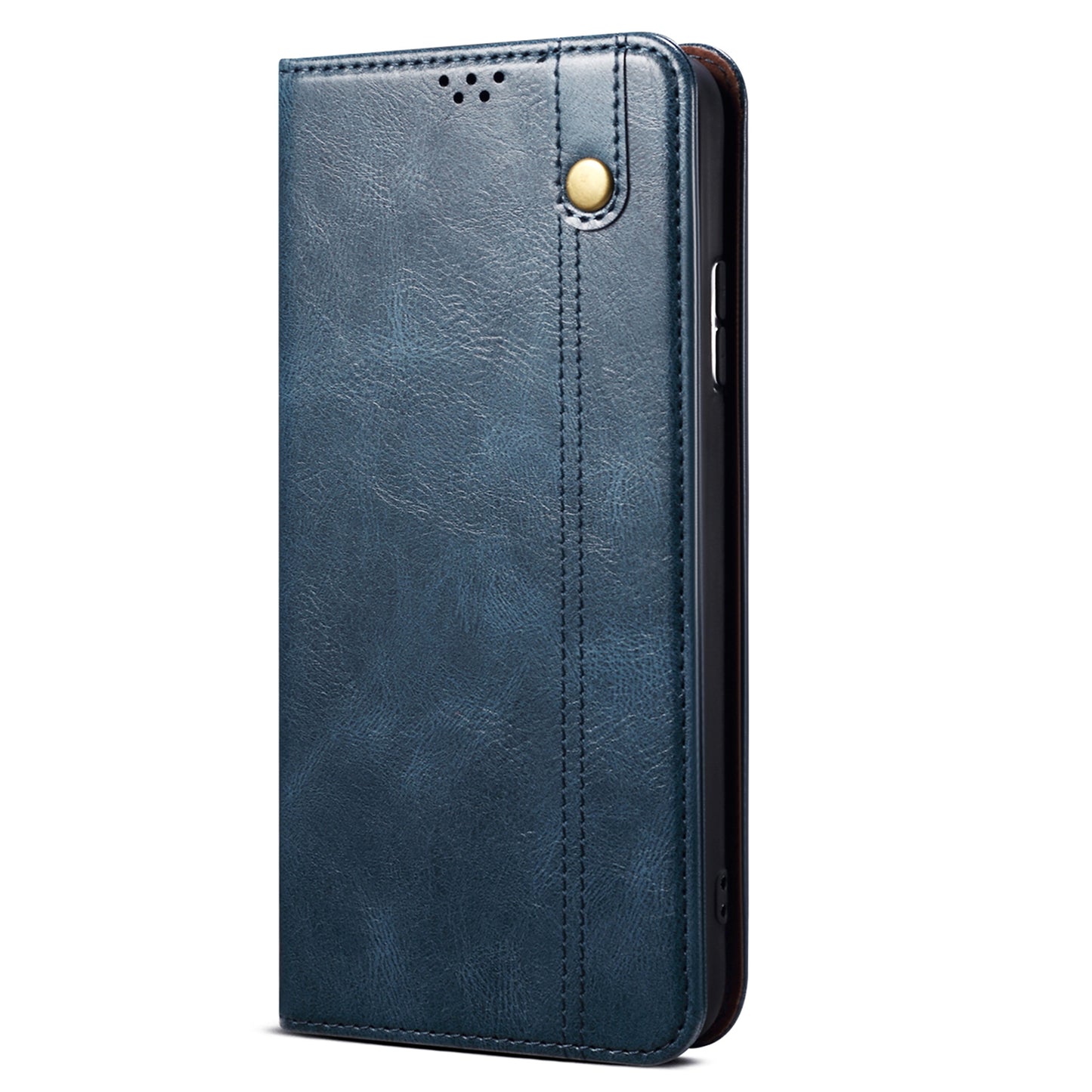 For Huawei P60 Pro / P60 Phone Case Waxy Crazy Horse Texture Stand Wallet Leather Cell Phone Cover