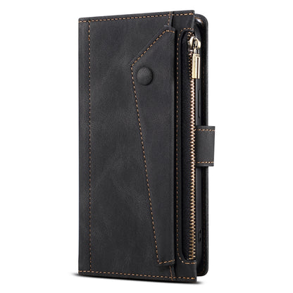 ESEBLE Star Series for Samsung Galaxy M54 5G / F54 5G Phone Stand Case Zipper Pocket Wallet Leather Phone Cover
