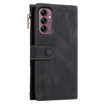 ESEBLE Star Series for Samsung Galaxy M54 5G / F54 5G Phone Stand Case Zipper Pocket Wallet Leather Phone Cover