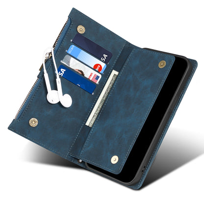 ESEBLE Star Series for Samsung Galaxy M54 5G / F54 5G Phone Stand Case Zipper Pocket Wallet Leather Phone Cover