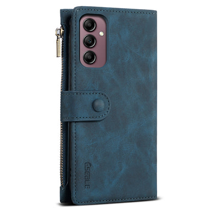 ESEBLE Star Series for Samsung Galaxy M54 5G / F54 5G Phone Stand Case Zipper Pocket Wallet Leather Phone Cover