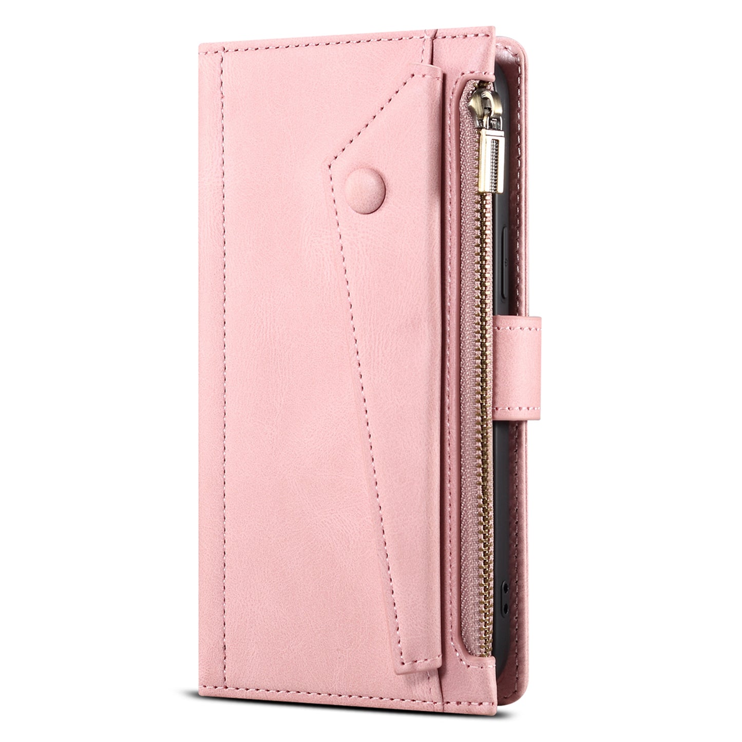 ESEBLE Star Series for Samsung Galaxy M54 5G / F54 5G Phone Stand Case Zipper Pocket Wallet Leather Phone Cover