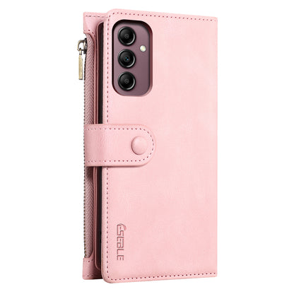 ESEBLE Star Series for Samsung Galaxy M54 5G / F54 5G Phone Stand Case Zipper Pocket Wallet Leather Phone Cover