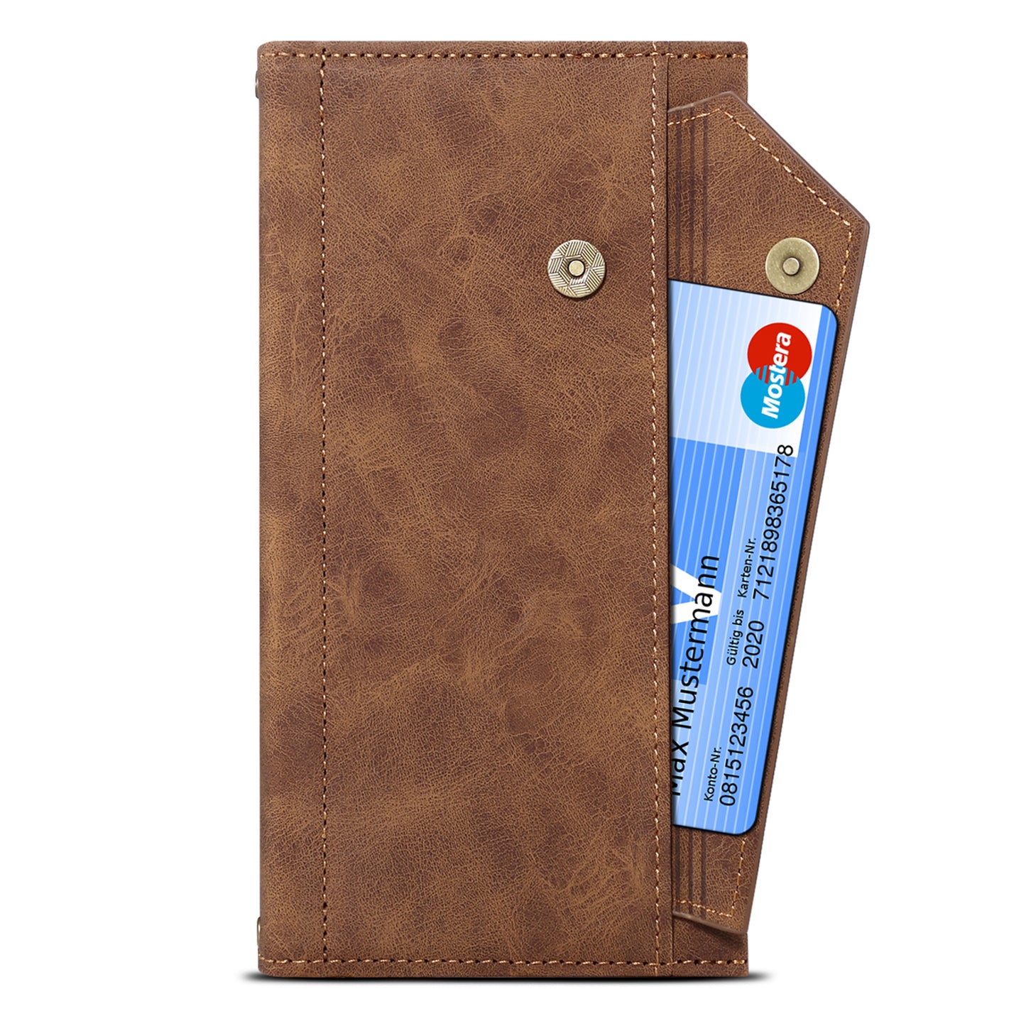 ESEBLE Star Series for Samsung Galaxy M54 5G / F54 5G Phone Stand Case Zipper Pocket Wallet Leather Phone Cover