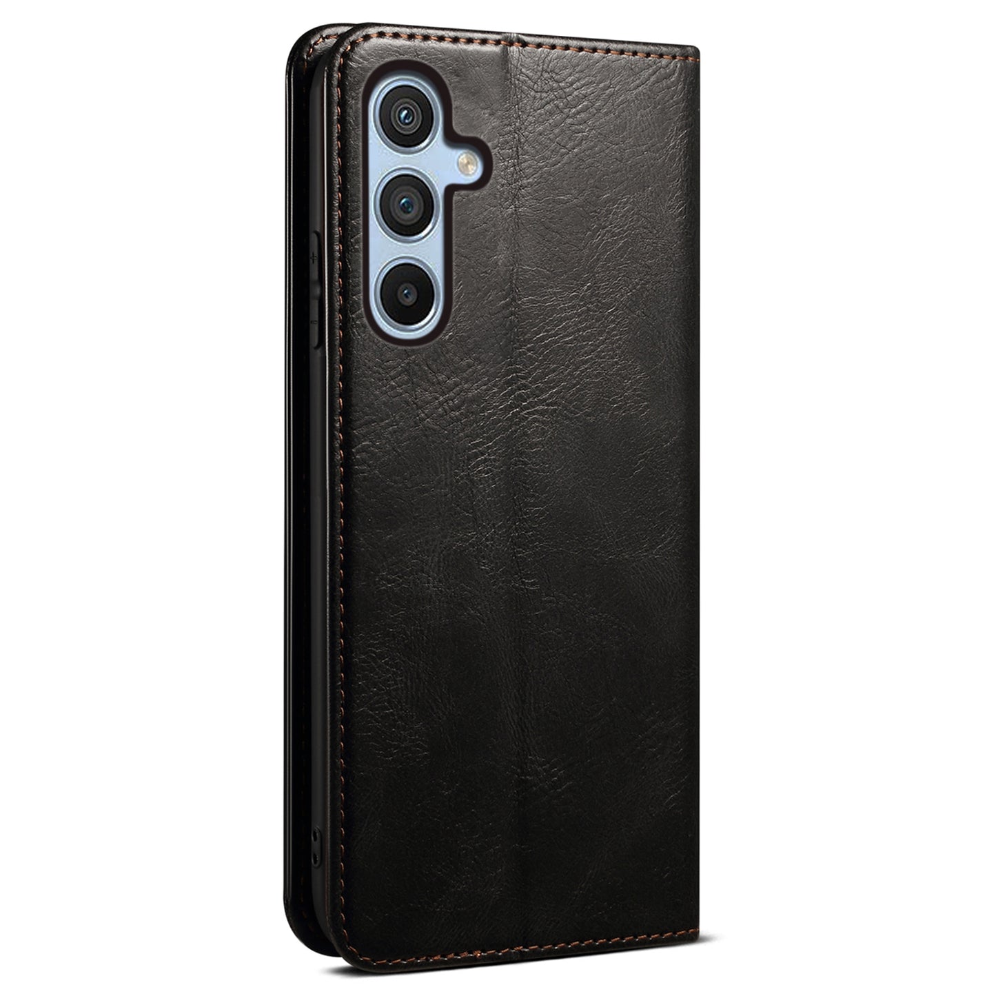 For Samsung Galaxy M54 5G / F54 5G Waxy Crazy Horse Texture Leather Wallet Phone Case Stand Cell Phone Cover