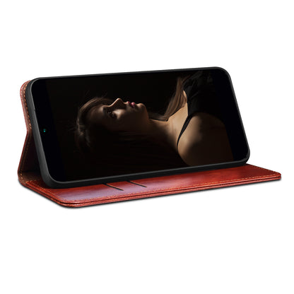 For Samsung Galaxy M54 5G / F54 5G Waxy Crazy Horse Texture Leather Wallet Phone Case Stand Cell Phone Cover