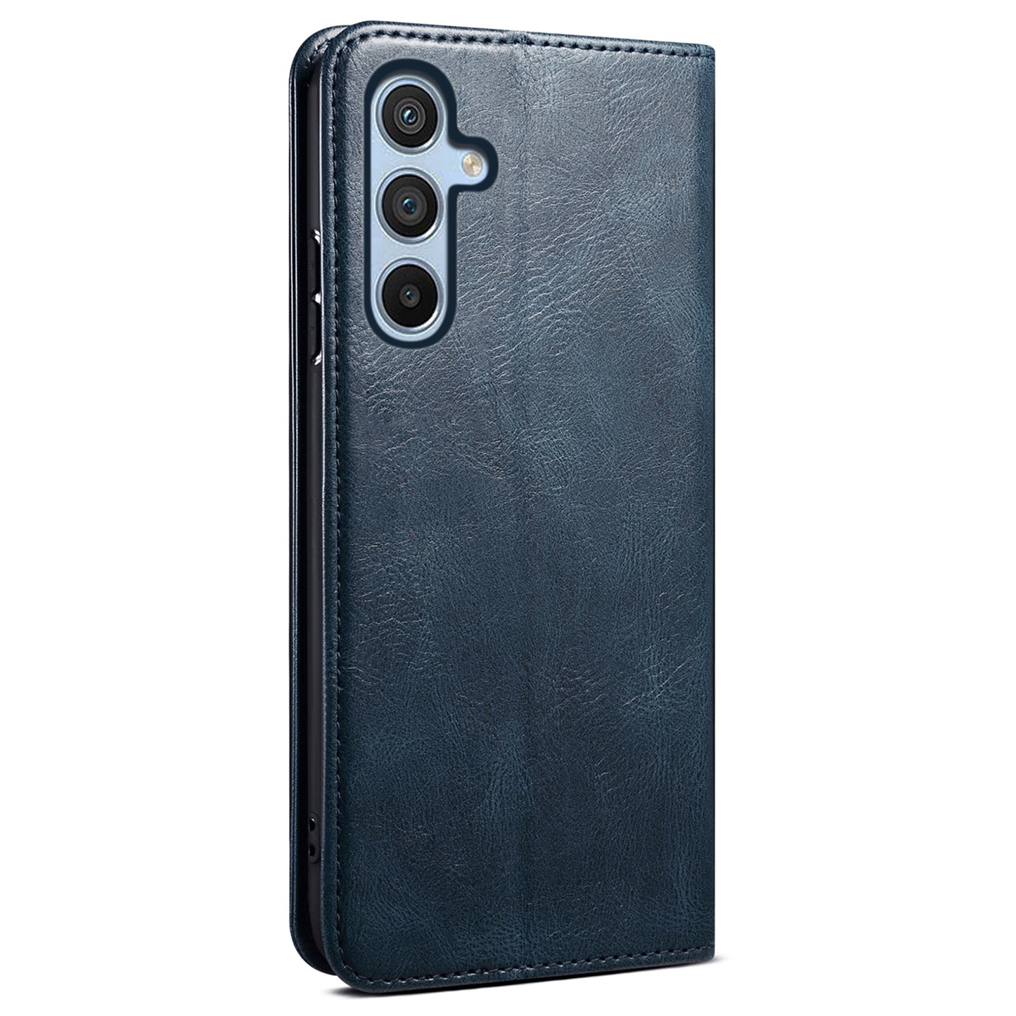 For Samsung Galaxy M54 5G / F54 5G Waxy Crazy Horse Texture Leather Wallet Phone Case Stand Cell Phone Cover