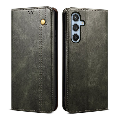 For Samsung Galaxy M54 5G / F54 5G Waxy Crazy Horse Texture Leather Wallet Phone Case Stand Cell Phone Cover
