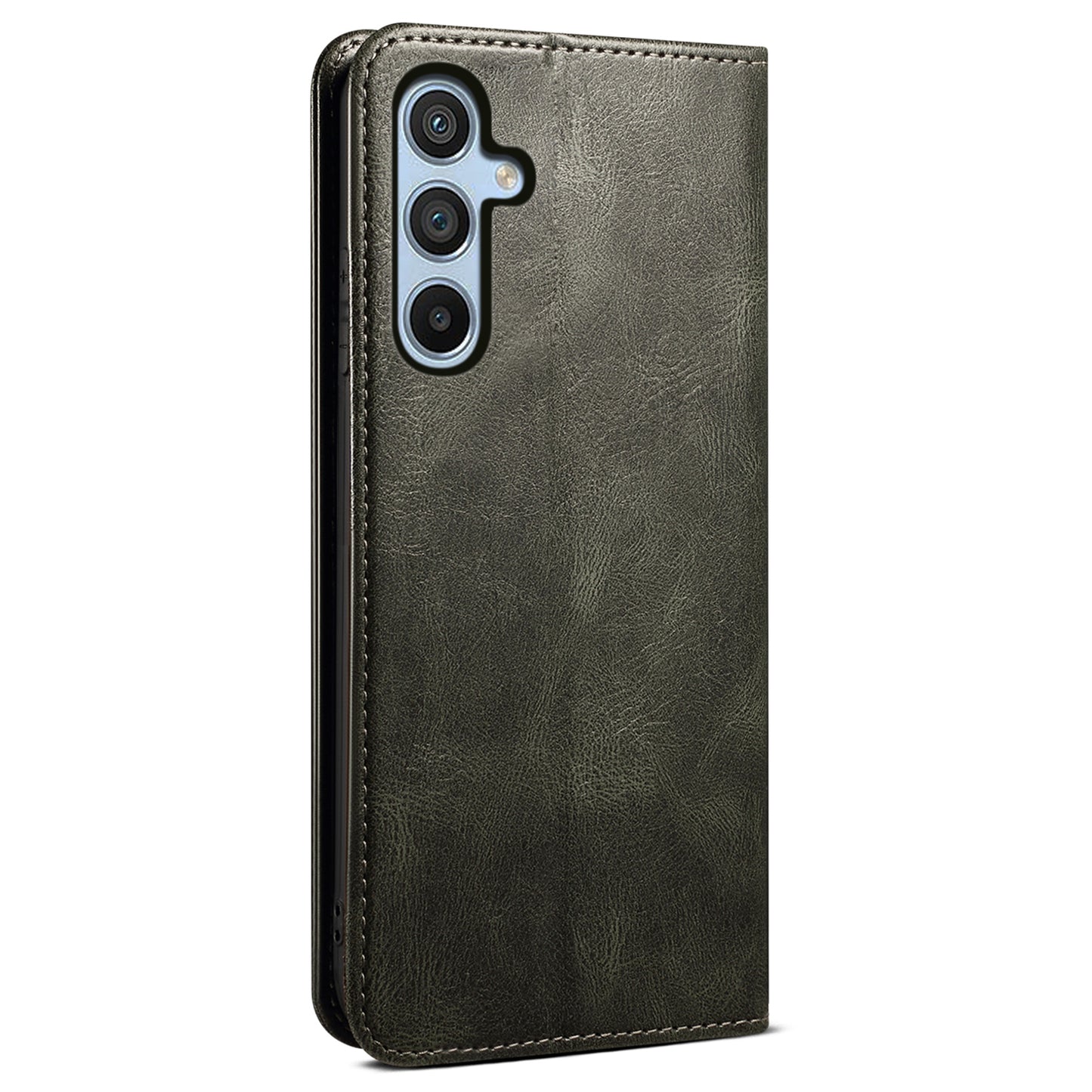 For Samsung Galaxy M54 5G / F54 5G Waxy Crazy Horse Texture Leather Wallet Phone Case Stand Cell Phone Cover