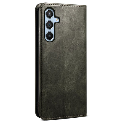 For Samsung Galaxy M54 5G / F54 5G Waxy Crazy Horse Texture Leather Wallet Phone Case Stand Cell Phone Cover