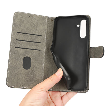 For Samsung Galaxy M14 5G RFID Blocking Leather Phone Cover Wallet Stand Phone Case with Strap