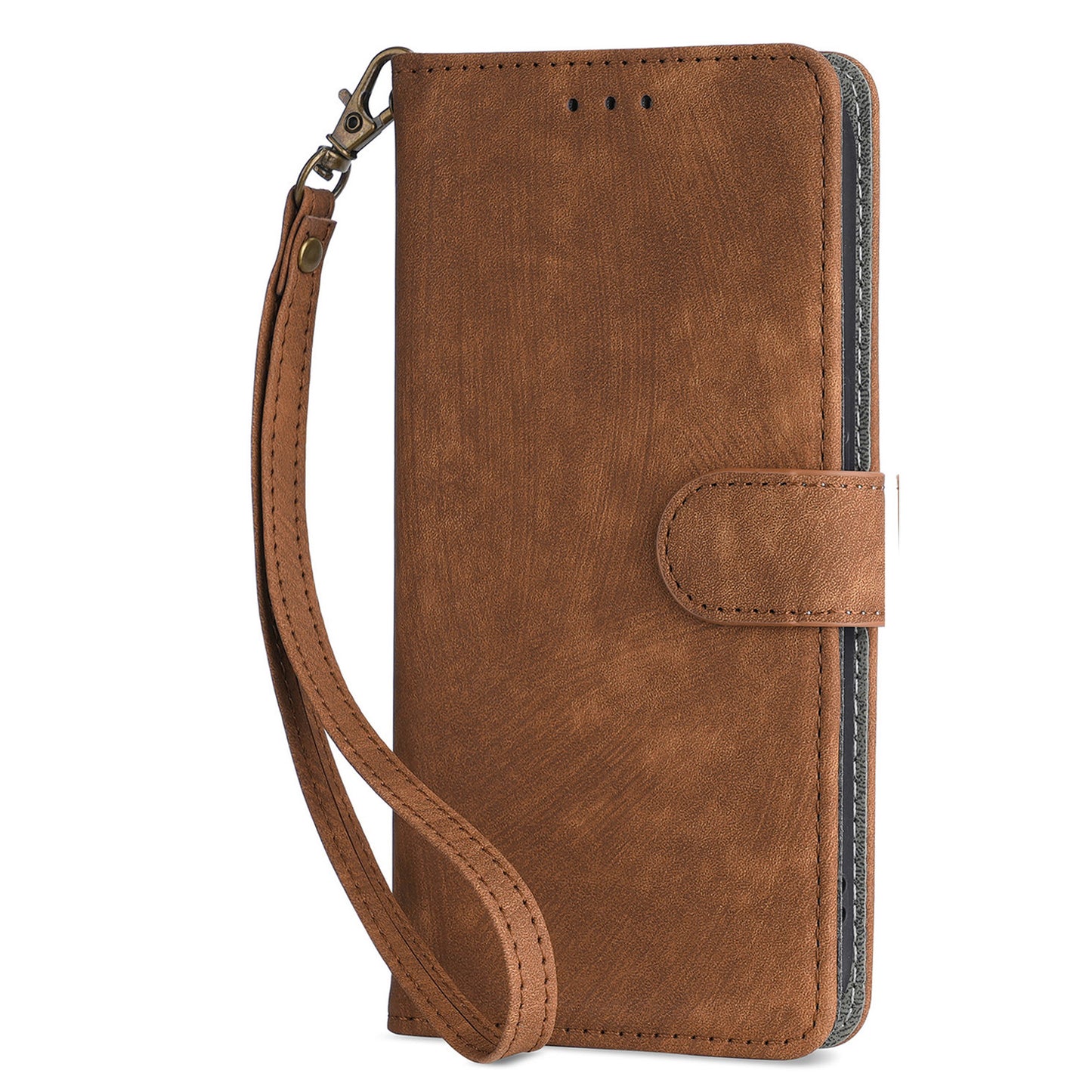 For Samsung Galaxy M14 5G RFID Blocking Leather Phone Cover Wallet Stand Phone Case with Strap