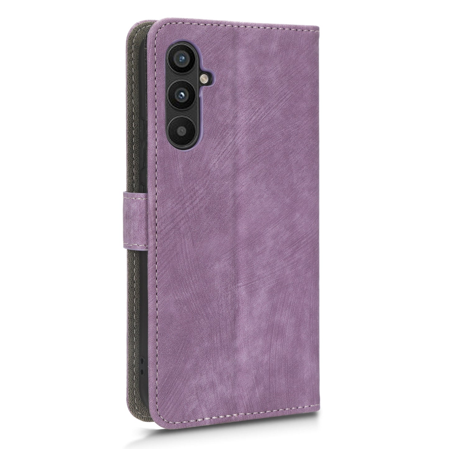For Samsung Galaxy M14 5G RFID Blocking Leather Phone Cover Wallet Stand Phone Case with Strap