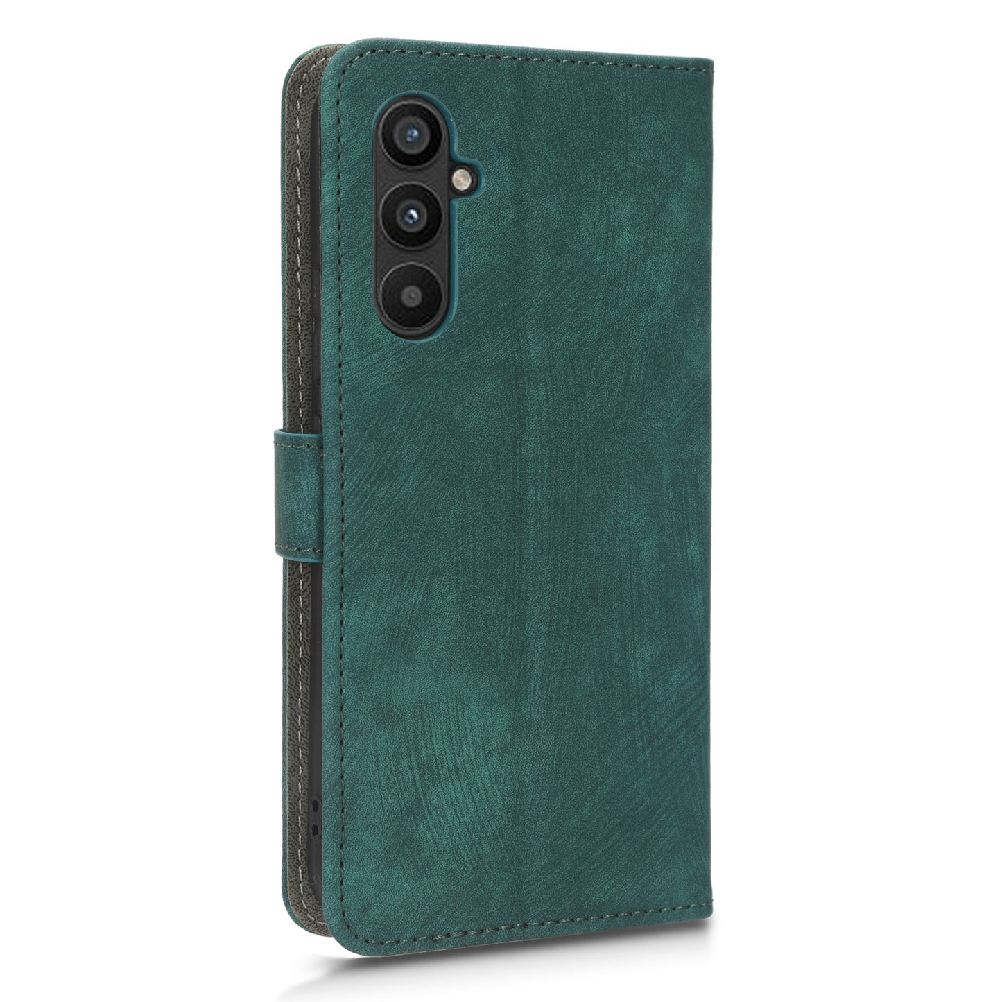 For Samsung Galaxy M14 5G RFID Blocking Leather Phone Cover Wallet Stand Phone Case with Strap
