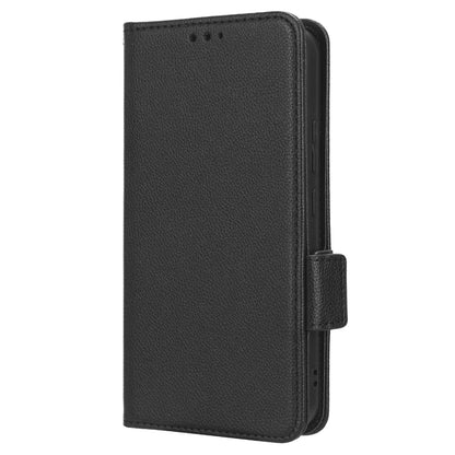 For Samsung Galaxy M14 5G Dual Magnetic Clasp Cover Wallet Stand Litchi Texture PU Leather+TPU Phone Case