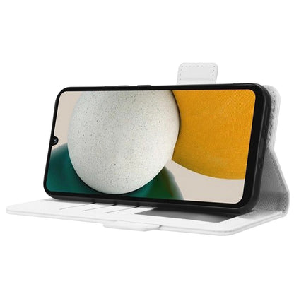 For Samsung Galaxy M14 5G Dual Magnetic Clasp Cover Wallet Stand Litchi Texture PU Leather+TPU Phone Case
