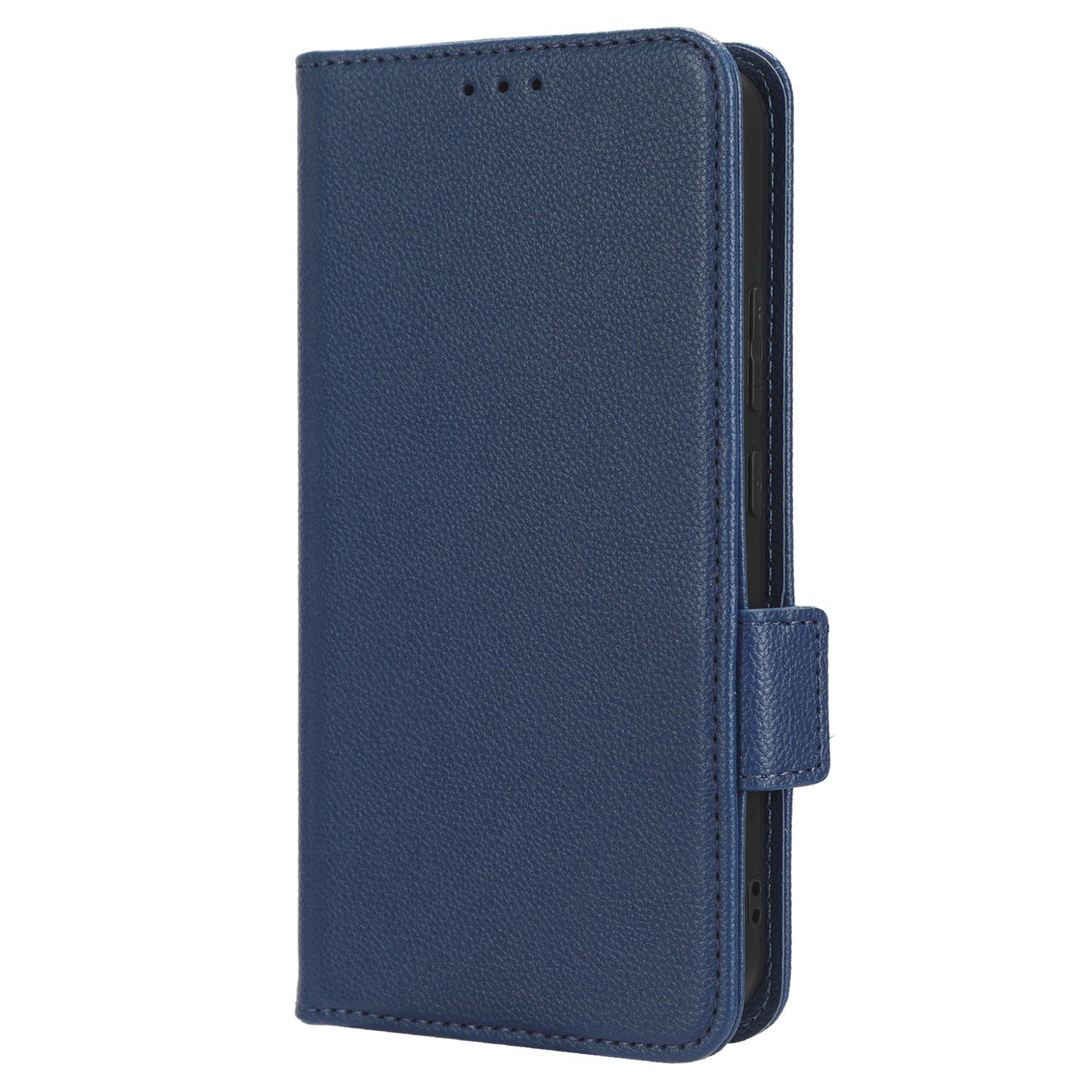 For Samsung Galaxy M14 5G Dual Magnetic Clasp Cover Wallet Stand Litchi Texture PU Leather+TPU Phone Case