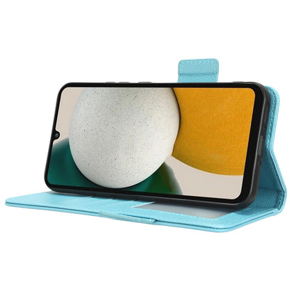 For Samsung Galaxy M14 5G Dual Magnetic Clasp Cover Wallet Stand Litchi Texture PU Leather+TPU Phone Case