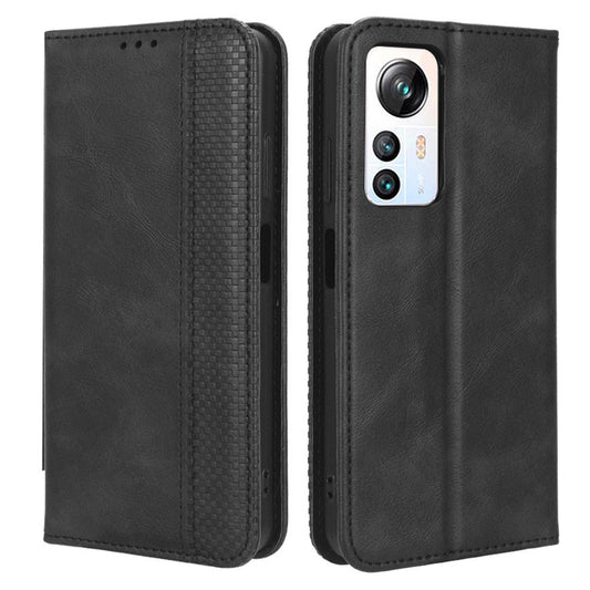 For Blackview A85 Anti-Dust PU Leather Wallet Cell Phone Case Retro Texture Phone Stand Cover