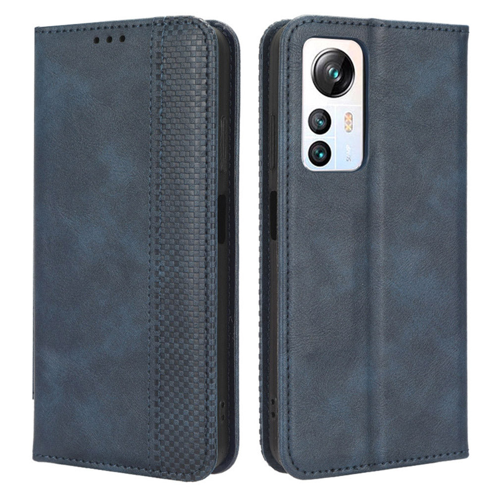 For Blackview A85 Anti-Dust PU Leather Wallet Cell Phone Case Retro Texture Phone Stand Cover