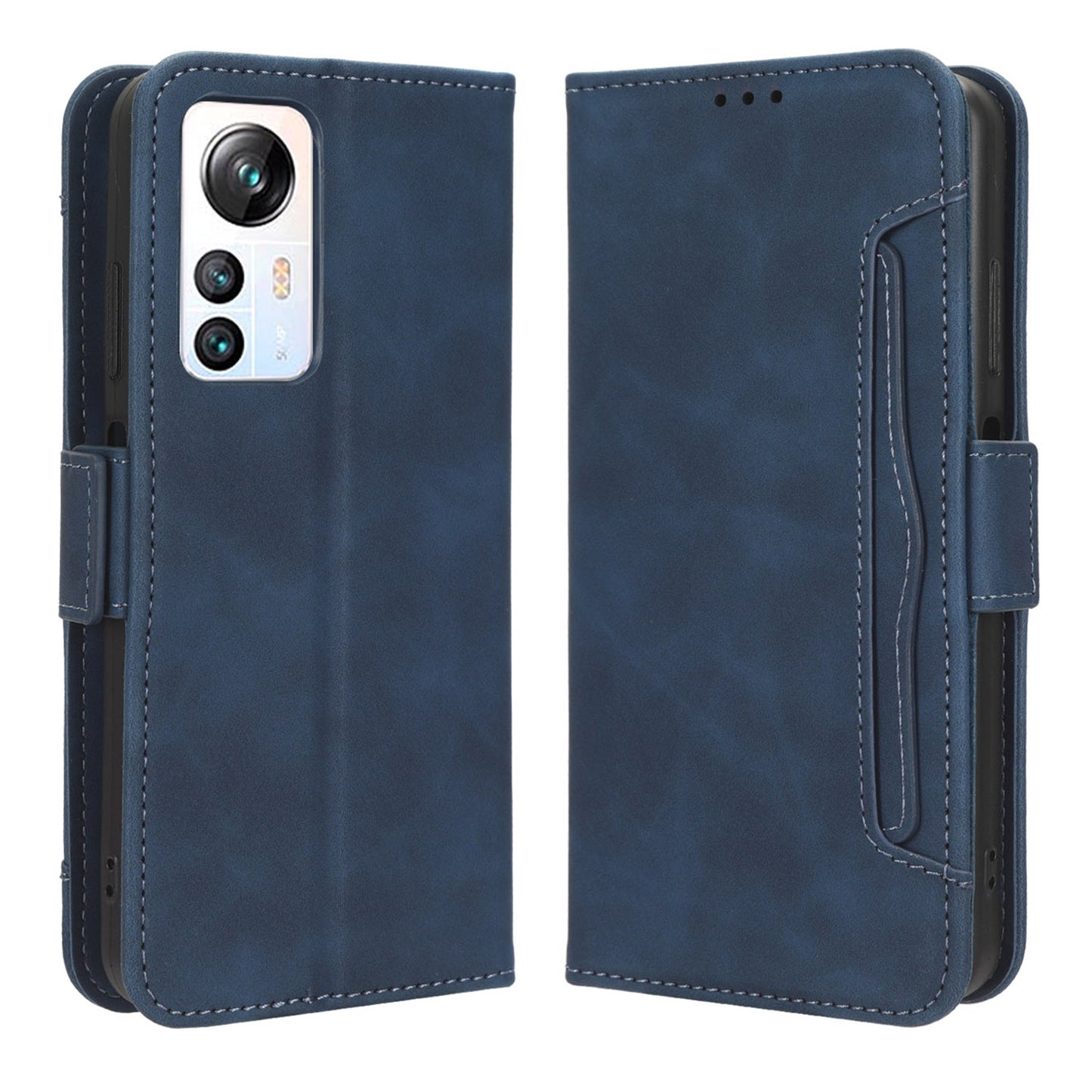 For Blackview A85 Mobile Phone Leather Case Multiple Card Slots Phone Cover with Wallet Stand