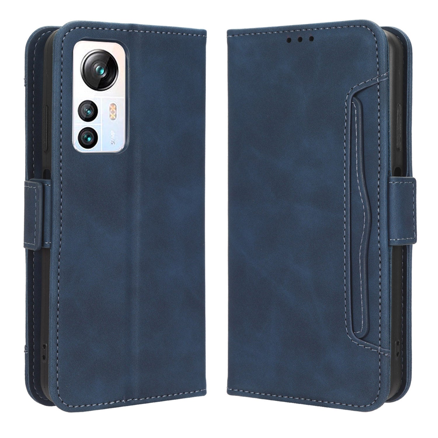 For Blackview A85 Mobile Phone Leather Case Multiple Card Slots Phone Cover with Wallet Stand