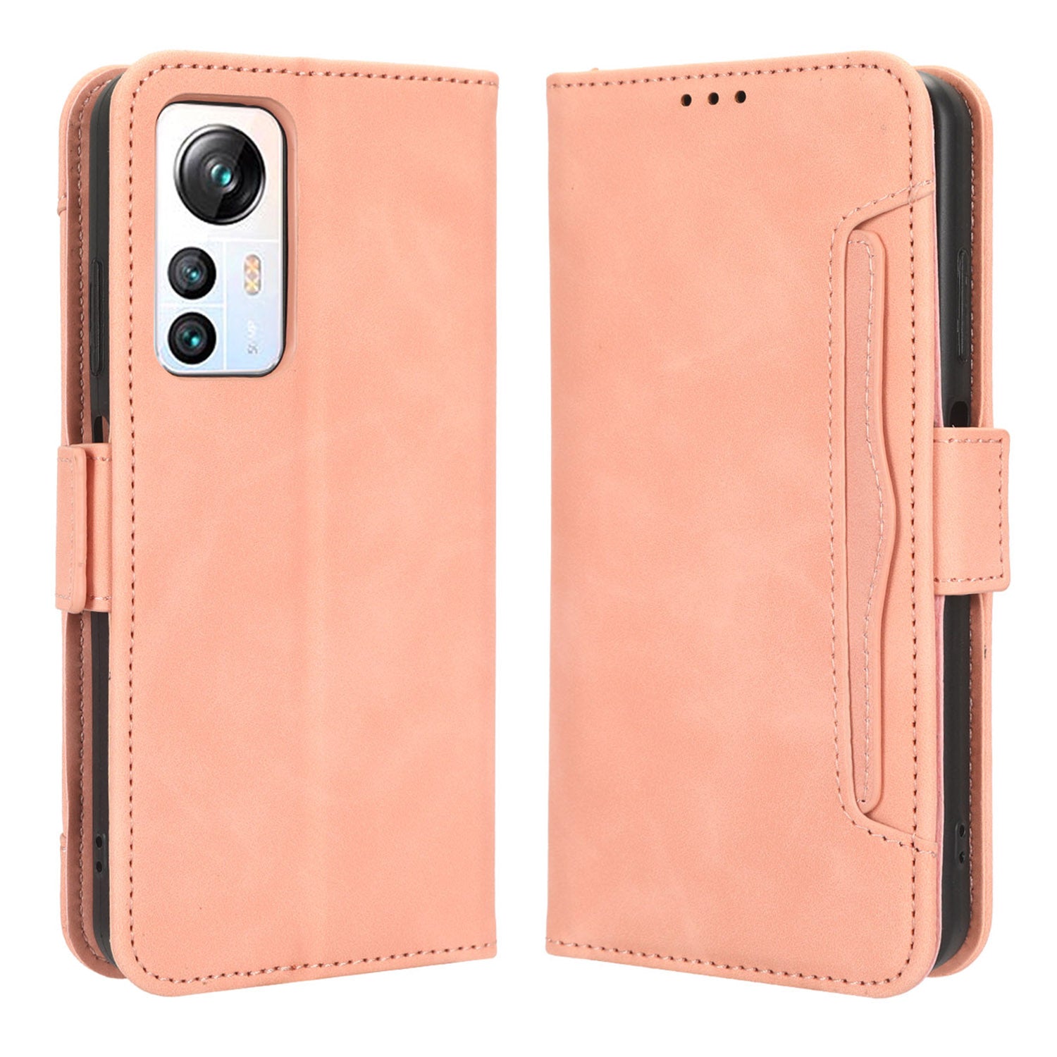 For Blackview A85 Mobile Phone Leather Case Multiple Card Slots Phone Cover with Wallet Stand