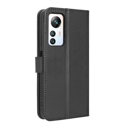 For Blackview A85 Diamond Texture Mobile Phone Cover PU Leather Wallet Stand Phone Case