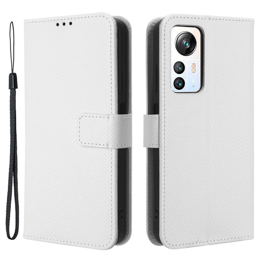 For Blackview A85 Diamond Texture Mobile Phone Cover PU Leather Wallet Stand Phone Case