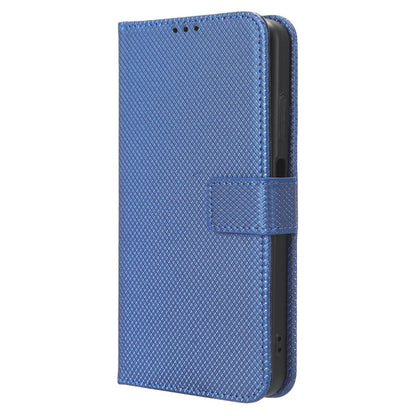 For Blackview A85 Diamond Texture Mobile Phone Cover PU Leather Wallet Stand Phone Case